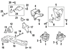 07-12-9-904-866 Bmw Genuine Oem Trans Mount Nut