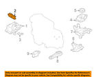 112371hs3a Nissan Oem Versa Engine Motor Mount Upper Bracket