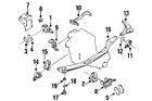 11320-2b000 Nissan Genuine Oem Rear Mount