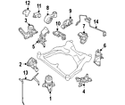 11350-jp00b Nissan Genuine Oem Torque Rod