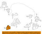12361-0v140 123610v140 Toyota Engine Motor Mount Torque Strut Oem