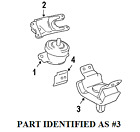 12371-50150 12370-50150 1237150150 Toyota Genuine Insulator Engine Mounting Rear