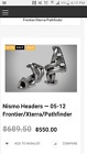 14002-rnd50 Nismo Headers 05-12 Frontier-xterra-pathfinder