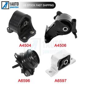 11094674 1autopowerstore 4pcs Engine Motor Transmission Mount Front Rear For 2002-2006 Honda Cr-v 2.4l