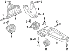 22-11-0-392-551 Bmw Genuine Oem Engine Support Bolt