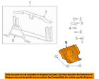 22781372 General Motors Gm Front Engine Splash Shield