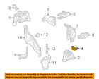 2.0l-l4-transmission 2462410221 Mercedes Oem Mount Bracket Left