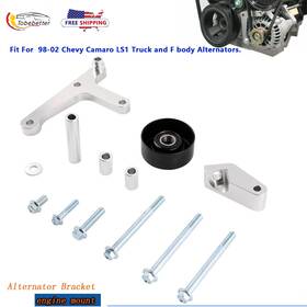 Rs010-sl 2bebetter F Body Alternator Bracket Rear Brace Low Mount For Chevy Camaro Ls1 Vortec Swap