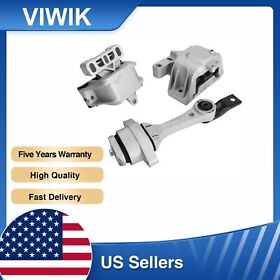Sha811881 3pcs Essential Chassis Motor&trans Mounts For 98-06 Volkswagen Beetle Golf Jetta