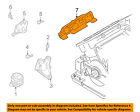 420199456 Audi Oem Engine Shield Right