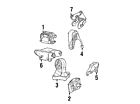 4593337-ab Chrysler Dodge Genuine Oem Rear Support