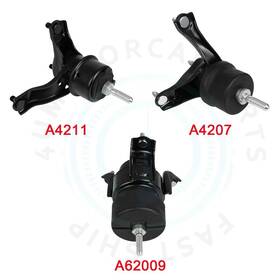 12646408 4umotor 3pcs Engine Motor Trans Mount For 07-11 Toyota Camry 2.4l Sedan Auto A4274 L4