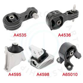 12660940 4umotor 5 Pcs Engine Motor Mount Kit For 2007-2011 Honda Crv 2.4l 4wd Hydraulic