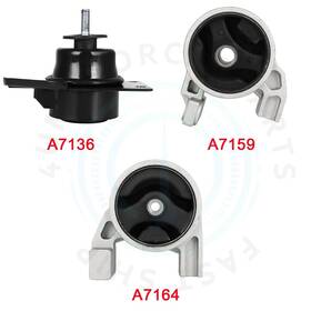 12660945 4umotor 3pcs Engine Motor Mount For 2006-11 Accent Kia Rio Rio5 1.6l A7159 A7164 A7136