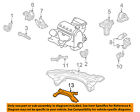 50210s04a00 Honda Oem Civic Engine Motor Cradle Stiffener