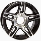61751-1 Ecustomrim Trailer Wheel Rim Spoke Aluminum Black Pinnacle 191215214242