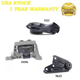 10286 8usauto 3pcs Motor Mount Fit 2011-2013 Mazda 3 And Sport 2.0l - Auto Trans