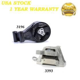 3196-3393 8usauto 2pcs Motor And Trans Mount Fit 2016 Chevrolet Malibu Limited 2.5l