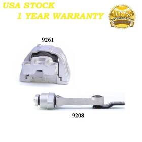 9208-9261 8usauto 2pcs Motor Mount Fit 1999-2005 Volkswagen Golf Jetta 2.8l New Style