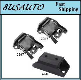 Ma2zo151020251177 8usauto 3 Pcs Motor And Trans Mount Fit 1963-1967 Chevrolet Chevy Ii 4.6l