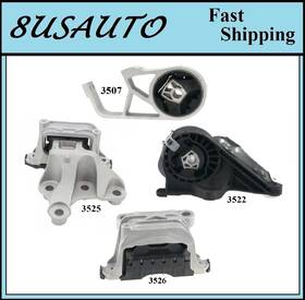 Ma2zo151020251817 8usauto 4pcs Motor And Trans Mount Fit Cadillac Xt5 Xt6 2.0l 2wd