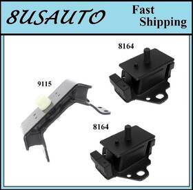Ma2zo30062025040 8usauto 3pcs Motor And Trans Mount Fit 1995-1997 Toyota Tacoma 3.4l 4wd - Manual