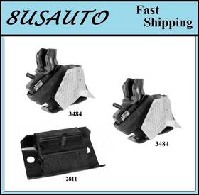 Ma2zo30062025864 8usauto 3pcs Motor And Trans Mount Fit 2007-2013 Gmc Sierra 1500 6.2l 2wd