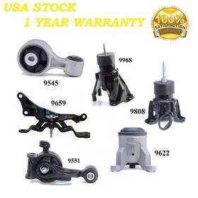 Mapco20250102007 8usauto 6 Pcs Motor And Trans Mount Fit 2009-2014 Nissan Murano 3.5l 4wd - Auto