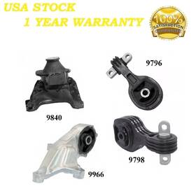 Mapco20250102165 8usauto 4pcs Motor And Trans Mount Fit 2015-2016 Honda Cr-v 2.4l