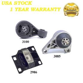 Mapco20250102236 8usauto 3pcs Motor And Trans Mount Fit 2004 Ford Focus 2.0l Svt Hatchback