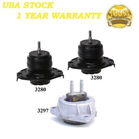 Mapco20250113012 8usauto 3pcs Motor And Trans Mount Fit 2012-2013 Jeep Grand Cherokee 6.4l