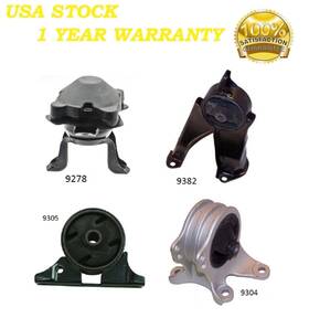 Mapco20250121057 8usauto 4pcs Motor And Trans Mount Fit 2008-2012 Mitsubishi Galant 2.4l