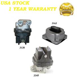 Mapco20250121152 8usauto 3pcs Motor And Trans Mount Fit 2005-2010 Chrysler 300 5.7l 4wd