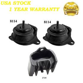 Mapco20250625034 8usauto 3pcs Motor And Trans Mount Fit 1986-1994 Nissan D21 2.4l