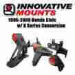 90050 Innovative Mounts Motor 1996-00 Honda Civic K Series Sap K20 K24 Ek Subframe 75a