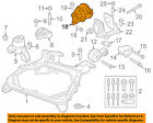 9e5z6038g Ford Oem-transmission Trans Mount