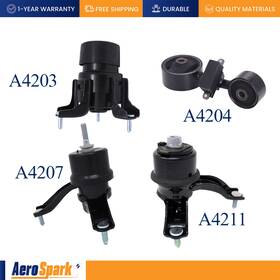 Ic9000156304 Aero Spark 4pcs Engine Motor And Transmission Mount Fit 2002-2006 Toyota Camry L4 2.4l Auto