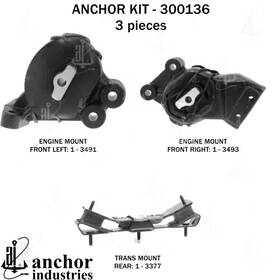 300136 Anchor Genuine Engine Mount Kit 300136 Anchor Genuine Engine Mount Kit