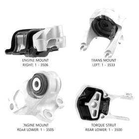 300515 Anchor For Ram Promaster 1500 2014-2024 Engine Mount Kit