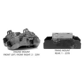 300584 Anchor For Buick Riviera 1967-1972 Engine Mount Kit