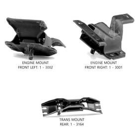 300703 Anchor For Ford Mustang 1999-2002 Engine Mount Kit