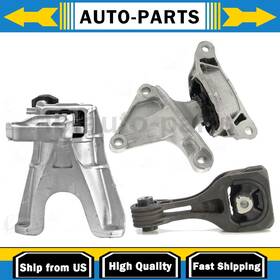 Bestzone1209fzbe33605 Anchor For 2016-2019 Honda Civic 1.5l Motor Mount/torque Strut/trans Mount 3pcs