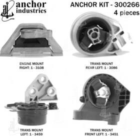300266 Anchor Motor Mounts Engine Mnt Kit