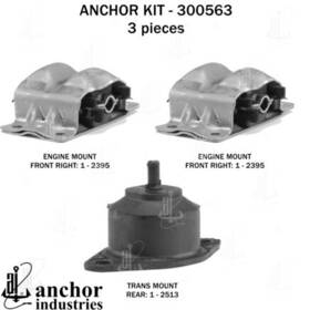 300563 Anchor Motor Mounts Engine Mount Kit 3 Piece