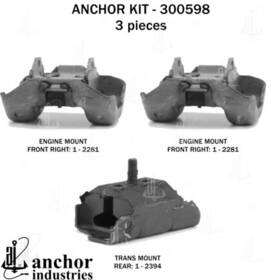 300598 Anchor Motor Mounts Mount Kit