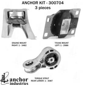 300704 Anchor Motor Mounts Engine Mount Kit 3 Piece 1
