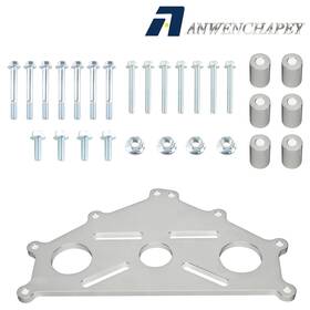 Enm042-sl Anwenchapey For Chevy Small/big Block Duramax Silver Ls Engine Safe Stand Adapter Plate
