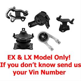 132845 Apm Fits Honda Odyssey Ex Lx V-tech 2005-2006 Engine And Transmission Mounts Kit 5pc