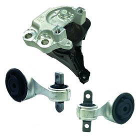200419 Apm Front Upper And Lower Engine Motor Mounts 3pc Kit Fits Acura Ilx 2.4l 2013-2015