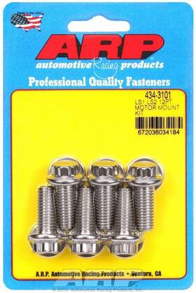 434-3101 Arp Automotive Racing Products S/s Motor Mount Bolt Kit 12pt. Ls1/ls2